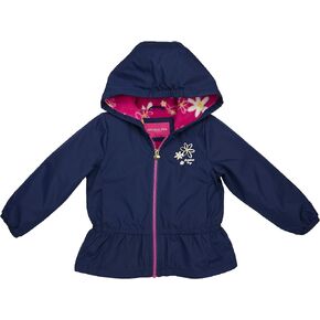 LONDON FOG Girls' Reversible Soft & Sensible Jacket Coat