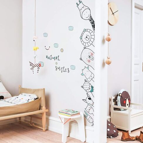 DKTIE Wall Stickers Decals for Kids Room Bedroom Baby Room Wall Decor Sticker Cute Animal Door Sticker in Kuwait