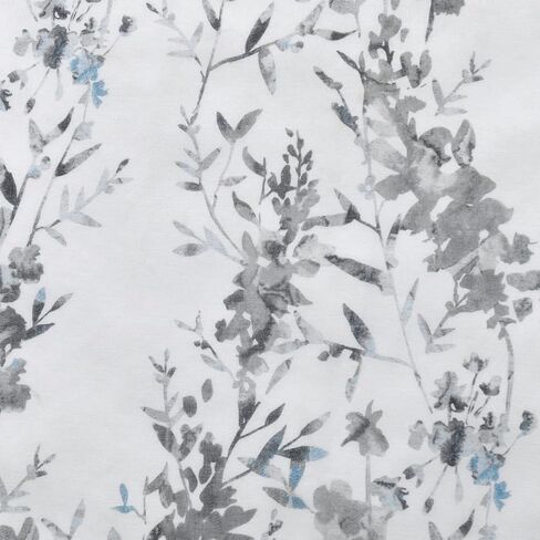 Kotile Green White Sheer Curtains, Country Branch Leaf Print Sheer Curtains 63 Inch Length for Bedroom, Rod Pocket Privacy Floral Sheer Window Curtains, 50 x 63 Inch, 2 Panels, Green in Kuwait