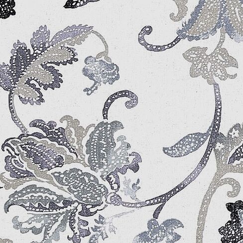 Eclipse Nina Rod Pocket Curtains for Bedroom, Single Panel, 52 in x 63 in, Black in Saudi Arabia