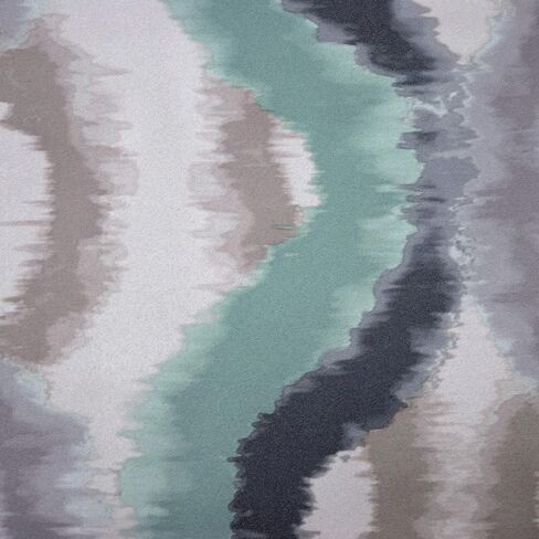 Sun Zero Burbank Watercolor Ogee Energy Efficient Grommet Curtain Panel, 54" x 84", Linen in Saudi Arabia