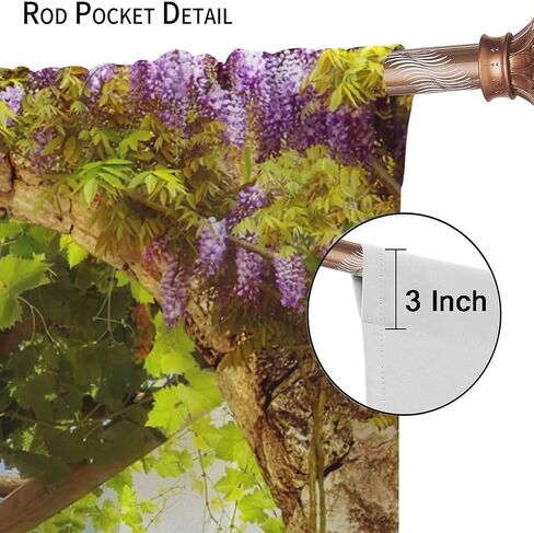 Italian Bathroom Curtains,Seaview Through Stone Arch Blackout Rod Pocket Window Drapes for Living Room Bedroom Kitchen Home Decor W42xL45in in Saudi Arabia