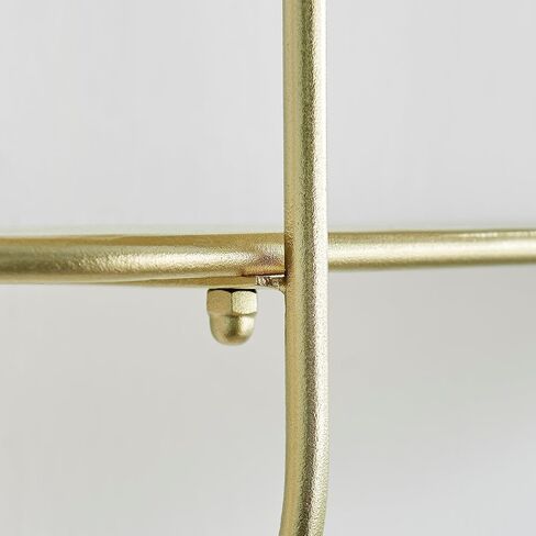 Danya B. Two-Tier Warm Gold Metal Hanging Bracket Wall Mounted Shelf in Saudi Arabia