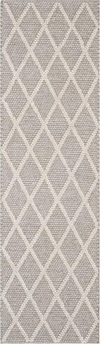SAFAVIEH Natura Collection Runner Rug - 2'3" x 6', Ivory & Ivory, Handmade Wool & Viscose, Ideal for High Traffic Areas in Living Room, Bedroom (NAT310A) in Saudi Arabia