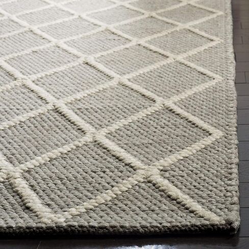 SAFAVIEH Natura Collection Runner Rug - 2'3" x 6', Ivory & Ivory, Handmade Wool & Viscose, Ideal for High Traffic Areas in Living Room, Bedroom (NAT310A) in Saudi Arabia