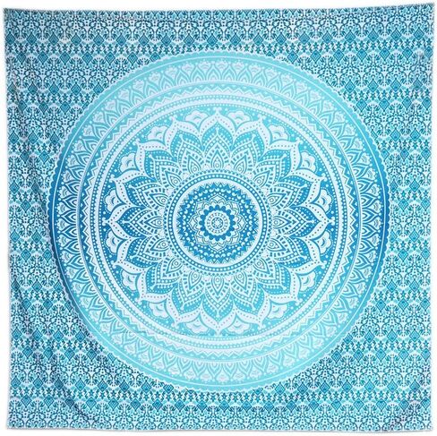 ACRAFT Tapestry Wall Hanging Black and White Hippie Mandala Wall Decor Tapestries for Bedroom Yoga Beach Blanket in Saudi Arabia