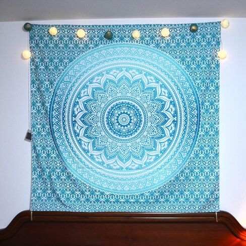 ACRAFT Tapestry Wall Hanging Black and White Hippie Mandala Wall Decor Tapestries for Bedroom Yoga Beach Blanket in Saudi Arabia
