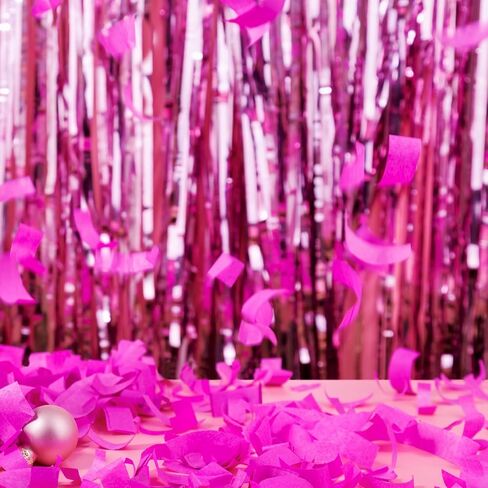 4 Pack Black and Gold Metallic Tinsel Foil Fringe Curtains 3.3×6.5 ft Photo Booth Backdrop Decor Streamers Fringe Backdrop for Birthday Wedding Engagement Baby Shower Holiday Party Decorations in Saudi Arabia