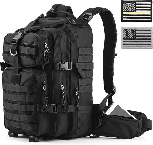 Gelindo 35L Tactical Hunting Backpacks - Military Molle Backpack Survival Bag - Small Tactical Backpack with Molle System for Men in Kuwait