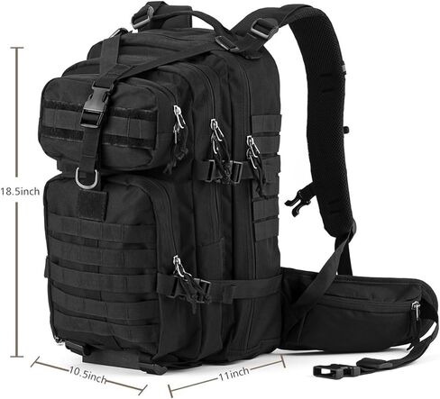 Gelindo 35L Tactical Hunting Backpacks - Military Molle Backpack Survival Bag - Small Tactical Backpack with Molle System for Men in Kuwait