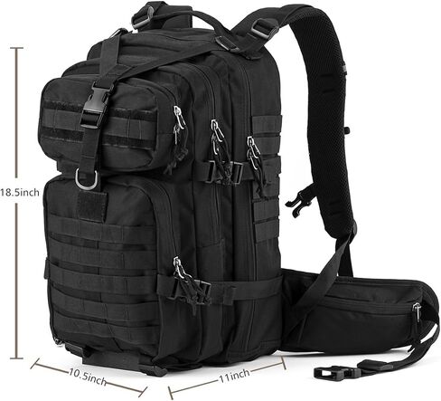 Gelindo 35L Tactical Hunting Backpacks - Military Molle Backpack Survival Bag - Small Tactical Backpack with Molle System for Men in Kuwait