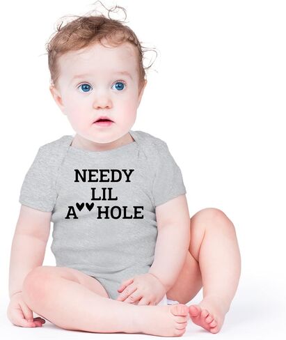 AW Fashions Needy Little Baby - Funny Surprises For Their New Adventure - Cute One-Piece Infant Baby Bodysuit in Saudi Arabia