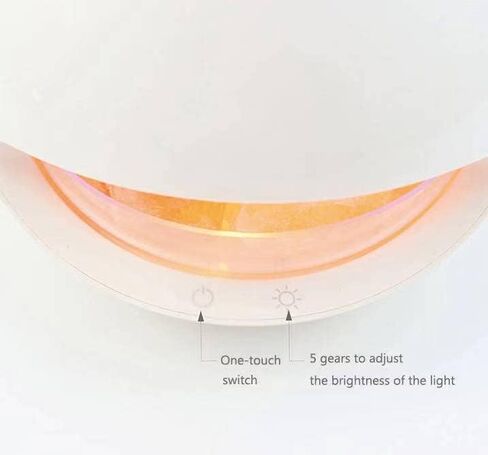 Monademo Himalayan Salt diffusers for Essential Oils 2-in-1 Aromatherapy & Himalayan Salt lamp for Bedroom Home Office- Enhance Your Space with Soothing Fragrance(White) in Saudi Arabia
