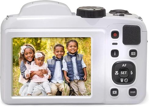 Kodak PIXPRO Astro Zoom AZ255-WH 16MP Digital Camera, 25X Optical Zoom, White Bundle with Lexar 32GB High-Performance 800x UHS-I SDHC Memory Card + Deco Photo Camera Bag in Saudi Arabia