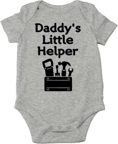 Daddy’s Little Helper - Adventure Of Fatherhood - Cute One-Piece Infant Baby Bodysuit in Saudi Arabia