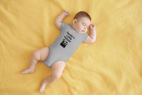 Daddy’s Little Helper - Adventure Of Fatherhood - Cute One-Piece Infant Baby Bodysuit in Saudi Arabia