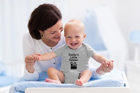 Daddy’s Little Helper - Adventure Of Fatherhood - Cute One-Piece Infant Baby Bodysuit in Saudi Arabia