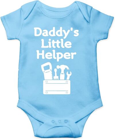 Daddy’s Little Helper - Adventure Of Fatherhood - Cute One-Piece Infant Baby Bodysuit in Saudi Arabia