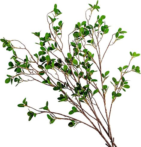 Focalmotors 3 قطع سيقان صناعية فروع صناعية 43.3 بوصة لمسة حقيقية فروع شجرة وهمية لمزهرية باقة الزهور ديكور المنزل والمكتب الأخضر in Kuwait