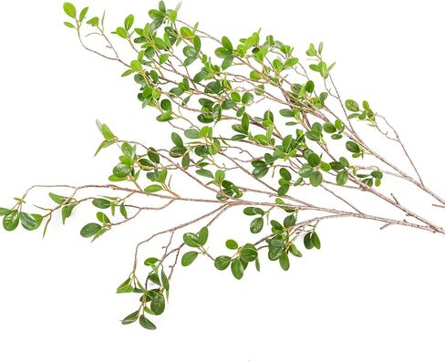 Focalmotors 3 قطع سيقان صناعية فروع صناعية 43.3 بوصة لمسة حقيقية فروع شجرة وهمية لمزهرية باقة الزهور ديكور المنزل والمكتب الأخضر in Kuwait