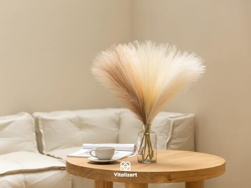 6 قطع من Vitalizart 21.7 بوصة ديكور عشب بامباس طويل القامة لمزهرية أرضية بومباس صناعية زهور مجففة لغرفة المنزل الريفي المطبخ رف جدار بوهو ديكور مزرعة الزفاف (6 ألوان) in Kuwait
