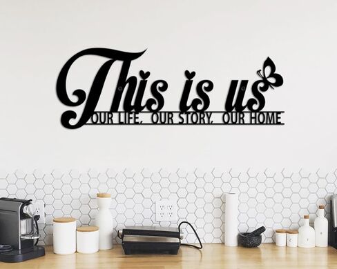 Kas Home Family Wall Decor, Inspirational Quotes Together is Our Favorite Place to Be Wall Sign Motivational Wall Art Decor for Living Room, Bedroom, Dinning Room, Kitchen (Black-T, 6.6x16 inch) in Kuwait