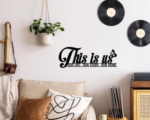 Kas Home Family Wall Decor, Inspirational Quotes Together is Our Favorite Place to Be Wall Sign Motivational Wall Art Decor for Living Room, Bedroom, Dinning Room, Kitchen (Black-T, 6.6x16 inch) in Kuwait