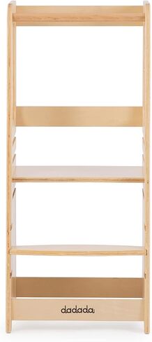 dadada Toddler Tower - Kids Step Stool with Safety Rail - Adjustable Montessori Step Stool for Kids - Toddler Learning Tower with Protection - Kitchen Toddler Step Stool - Graphite in Saudi Arabia
