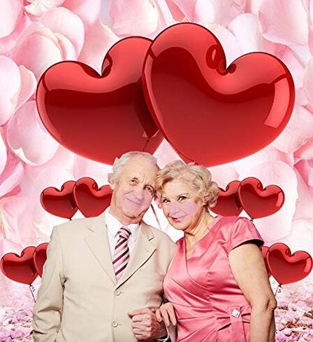Valentine's Day Love Heart Photography Backdrops 5x7ft Pink Rose Flowers Wedding Photo Background for Pictures Newborn Bridal Shower Birthday Party Banner Decor Mother's Day Photo Studio Props in Saudi Arabia