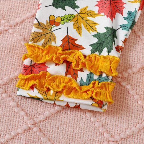 ملابس خريفية للأطفال حديثي الولادة من Aslaylme ملابس خريفية للأطفال أنا لطيفة جدًا حتى سقوط أوراق الشجر بالنسبة لي بدلة على شكل أوراق القيقب in Kuwait