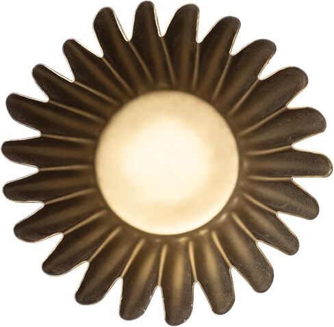 Creative Co-Op Pleated Metal Vase, Antique Brass Finish Planter in Saudi Arabia