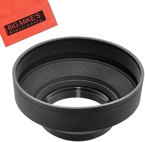 غطاء عدسات مطاطي ناعم 72 ملم من Big Mike's لهاتف Nikon 24mm f/1.8G ED, 58mm f/1.4G, 105mm f/2D, 135mm f/2D, 180mm f/2.8D, 16-80mm f/2.8-4E ED VR, 18-200mm VR, 24-85mm عدسات in Kuwait