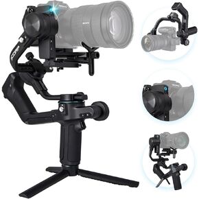 FeiyuTech SCORP 2[Official]Gimbal Stabilizer,Built-in AI Tracking,3-Axis Gimbal for Sony a7iii a7iv/Canon R5 R50/Nikon Z8/Fujifilm Mirrorless&DSLR Camera,1.3‘’Touch Screen,Max 5.51lb,Vertical Shooting in Saudi Arabia