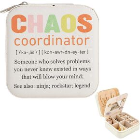 iematoz Chaos Coordinator Gifts -Mini Travel Jewelry Case Jewelry Box Jewelry Organizer in Kuwait