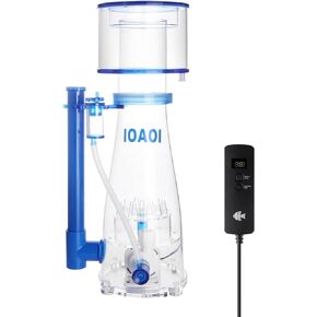Protein Skimmers for Saltwater Aquariums up to 210 Gallons Fish Tank Cast Acrylic Protein Skimmer Ultra Quiet Needle Pinwheel DC Pump 23W for Big Tank Water Flow and Air Flow Adjustable in Kuwait