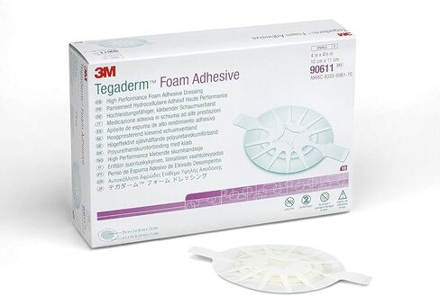 3M 68616 Tegaderm High Performance Adhesive Foam Dressing, 4" x 4.5" Box of 10 in Kuwait
