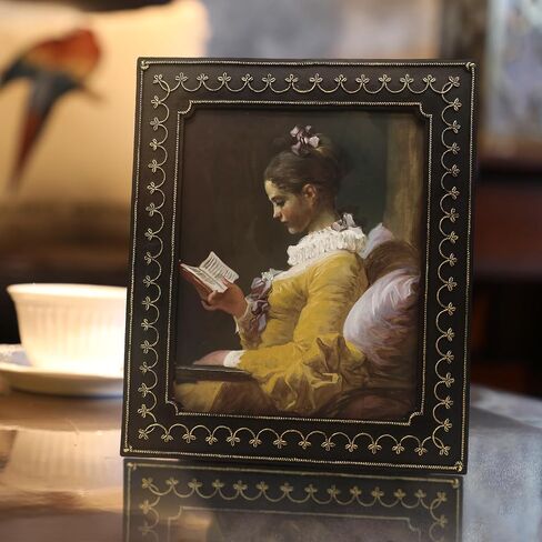 SYLVIA'S SHOP 2.5x3.5 Small Vintage Picture Frame, Mini Antique Black and Gold Ornate Photo Frame, for Tabletop and Wall Display, Retro Home Decor, Photo Gallery Art in Saudi Arabia