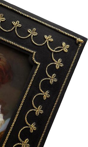 SYLVIA'S SHOP 2.5x3.5 Small Vintage Picture Frame, Mini Antique Black and Gold Ornate Photo Frame, for Tabletop and Wall Display, Retro Home Decor, Photo Gallery Art in Kuwait