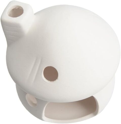 YXQ Aquarium Decorations Ceramic Mushroom House for Fish Tank Landscape to Small Shrimp/Goldfishes Hiding Rest and Breed (White) in Saudi Arabia