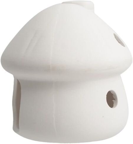 YXQ Aquarium Decorations Ceramic Mushroom House for Fish Tank Landscape to Small Shrimp/Goldfishes Hiding Rest and Breed (White) in Saudi Arabia