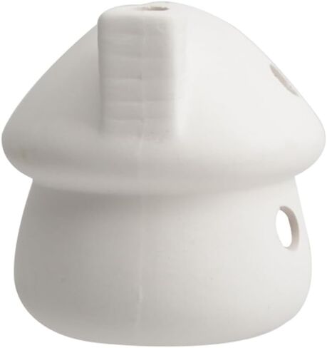 YXQ Aquarium Decorations Ceramic Mushroom House for Fish Tank Landscape to Small Shrimp/Goldfishes Hiding Rest and Breed (White) in Saudi Arabia