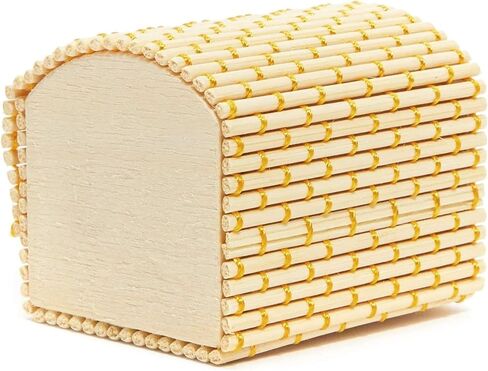 Juvale Mini Bamboo Cane Treasure Chests with Gold String Design (2.4 x 2 In, 12-Pack) in Saudi Arabia