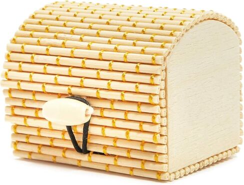 Juvale Mini Bamboo Cane Treasure Chests with Gold String Design (2.4 x 2 In, 12-Pack) in Saudi Arabia