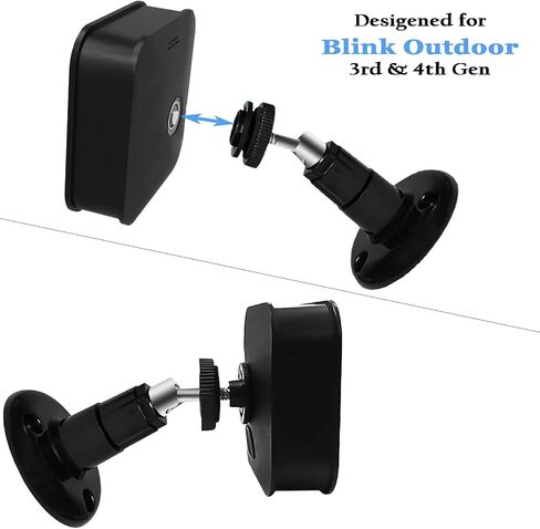 All-New Blink Outdoor 4 (4th Gen) Mount 3PCS, 360 Degree Adjustable Wall Mount Bracket for Blink Camera, Wider View Angle Blink Outdoor Indoor Camera Mount Blink Smart Security System Accessories in Saudi Arabia