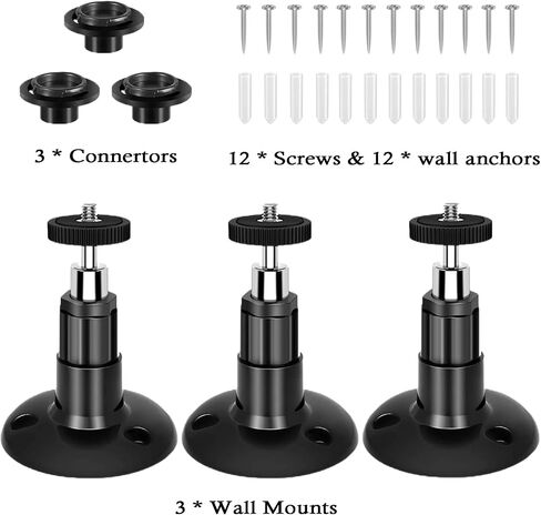 All-New Blink Outdoor 4 (4th Gen) Mount 3PCS, 360 Degree Adjustable Wall Mount Bracket for Blink Camera, Wider View Angle Blink Outdoor Indoor Camera Mount Blink Smart Security System Accessories in Saudi Arabia