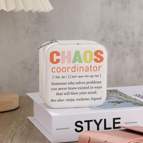 iematoz Chaos Coordinator Gifts -Mini Travel Jewelry Case Jewelry Box Jewelry Organizer in Kuwait