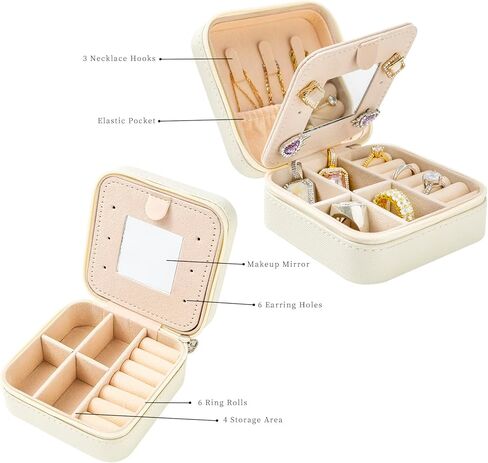 iematoz Chaos Coordinator Gifts -Mini Travel Jewelry Case Jewelry Box Jewelry Organizer in Kuwait