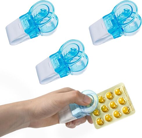 3 Pcs Portable Travel Pill Taker Remover - Pill Extractor Tool,Pill Organizer Pill Boxes Assistance Tool,Easy to Take Out Pills for Elderly with Weak Hands in Kuwait