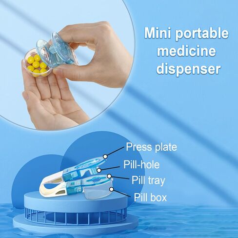 3 Pcs Portable Travel Pill Taker Remover - Pill Extractor Tool,Pill Organizer Pill Boxes Assistance Tool,Easy to Take Out Pills for Elderly with Weak Hands in Kuwait