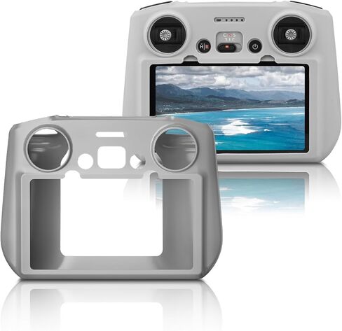 حافظة حماية من السيليكون BRDRC Mini 3 Pro لجهاز التحكم عن بعد DJI RC ملحقات مقاومة للخدش (رمادي) in Kuwait
